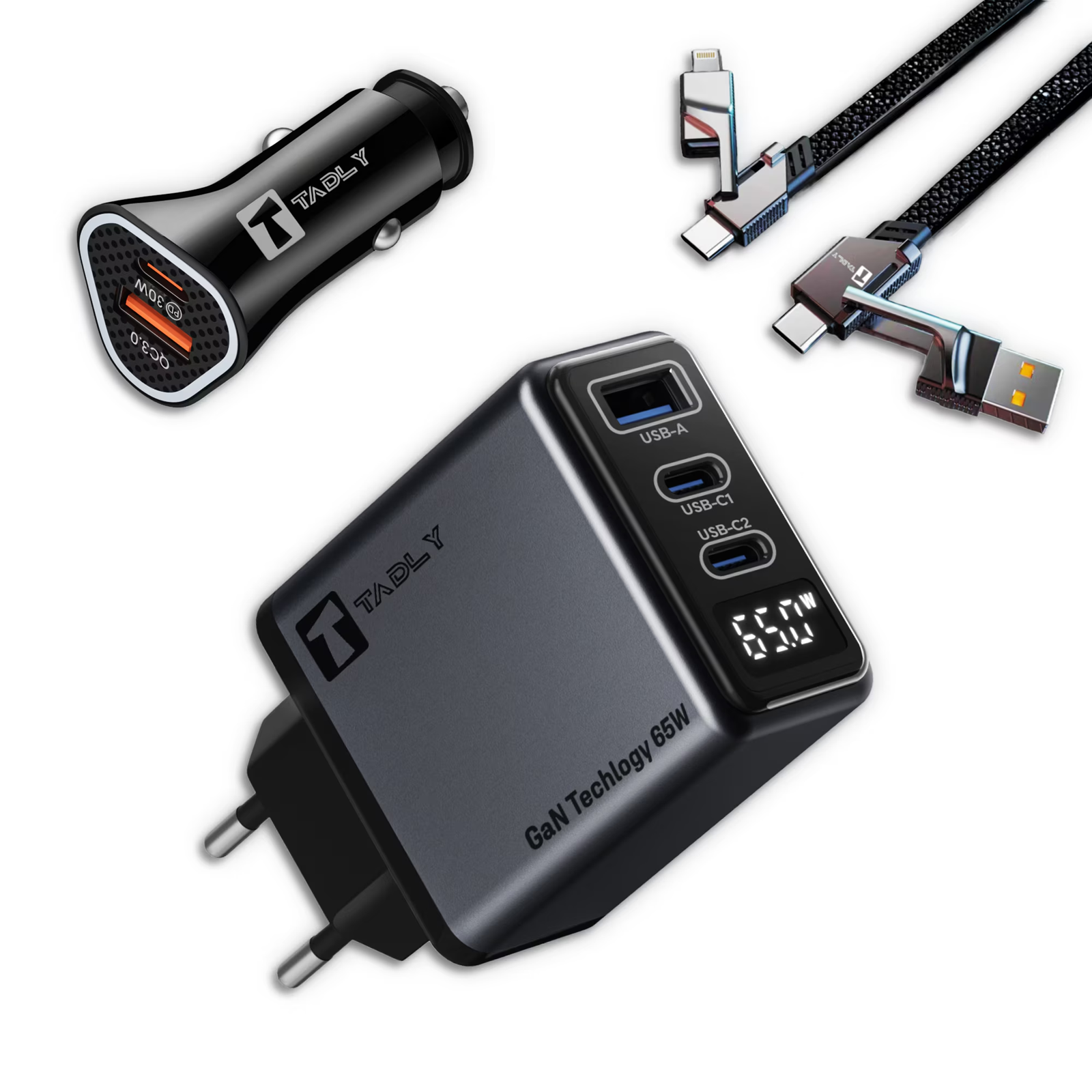 15W Magnetic Wireless Car Charger (MagSafe/Qi) + 30W Car Charger